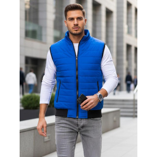 Moški moder prešit telovnik TX4017