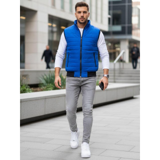 Moški moder prešit telovnik TX4017